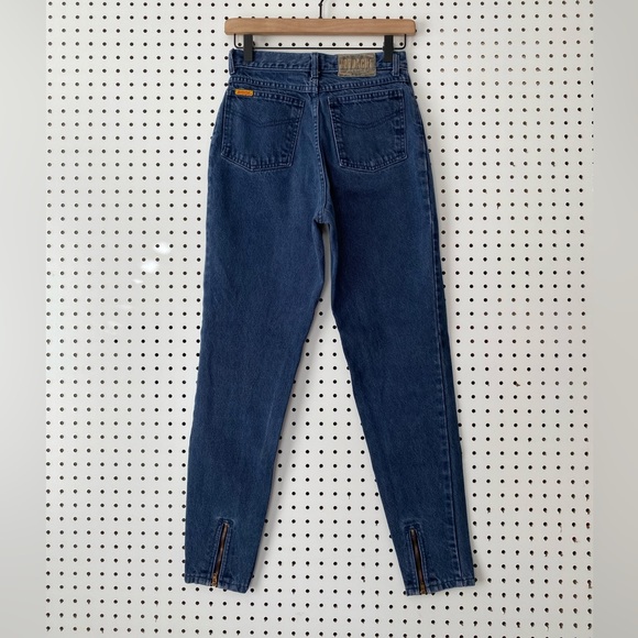 90’s Vintage Jordache High Rise Jeans with Zipper Bottom Hems - Picture 1 of 13